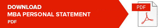 MBA Personal Statement Examples | Sample pdf