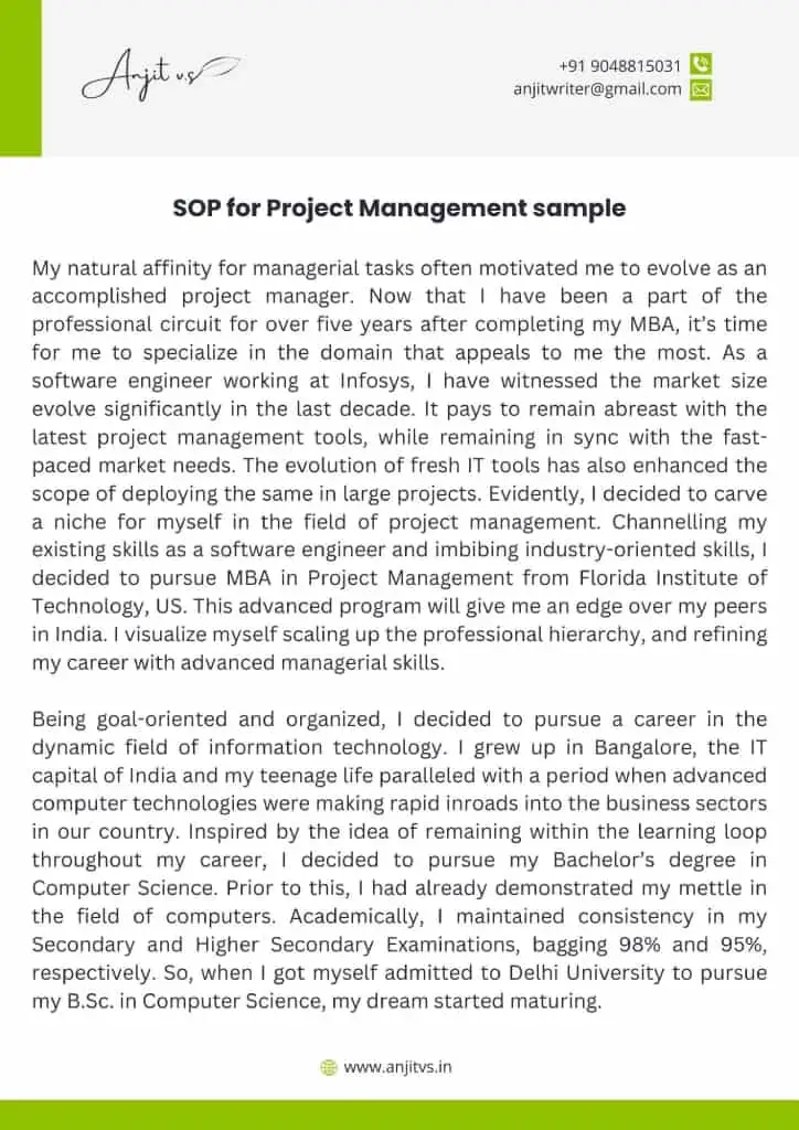 SOP for Project Management - SOP Format & Sample PDF 2024