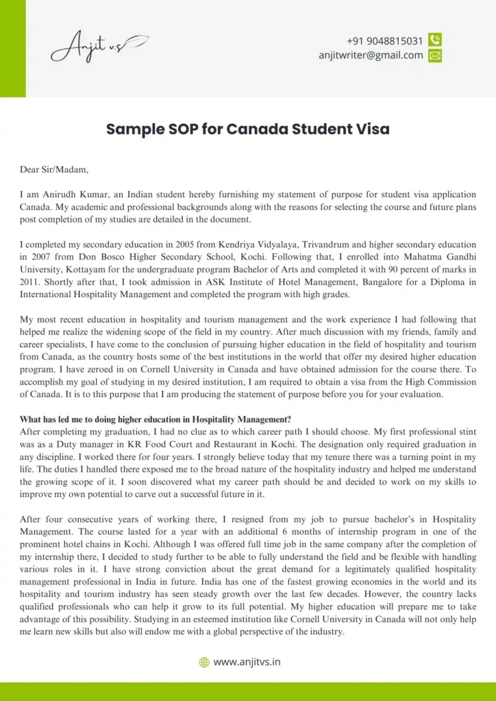 avs sop for canada student visa sample img1