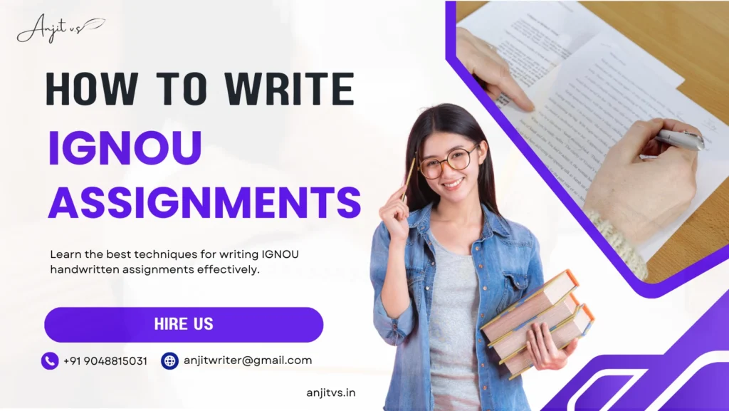how to write ignou assignment 2022
