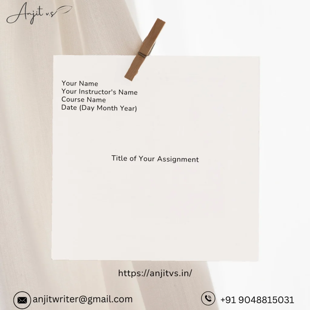 How To Make Cover Page