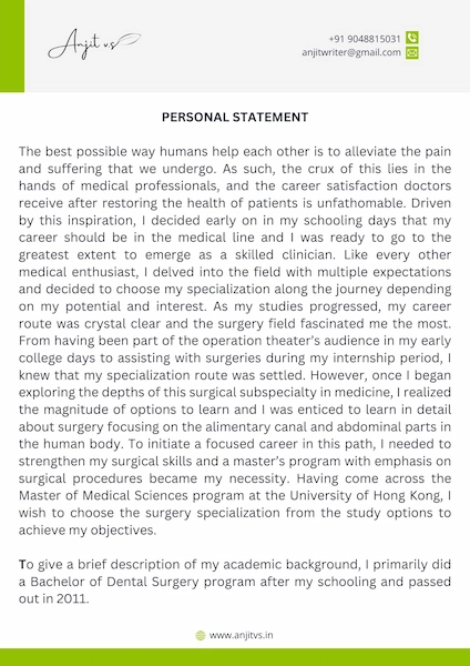 Master of Medical Sciences program ps