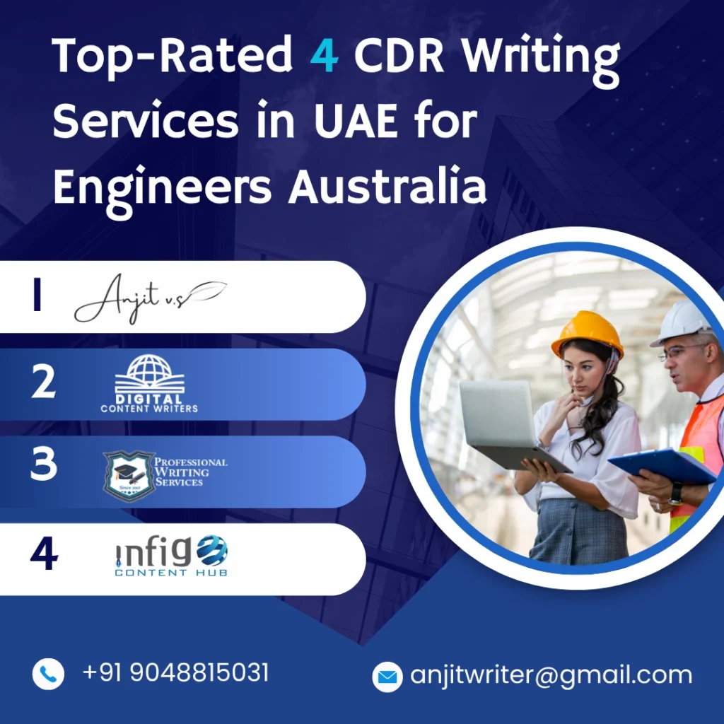 top 4 cdr wriitng companies in uae