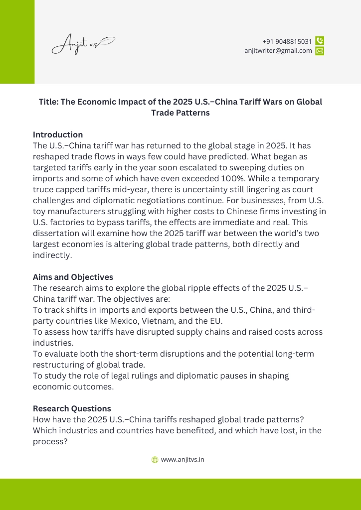 dissertation proposal sample
