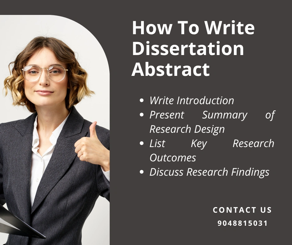 how to write a dissertation abstract